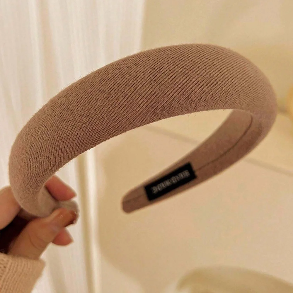 Neutral Plaid Minimalist Headband - Picture 8 of 9